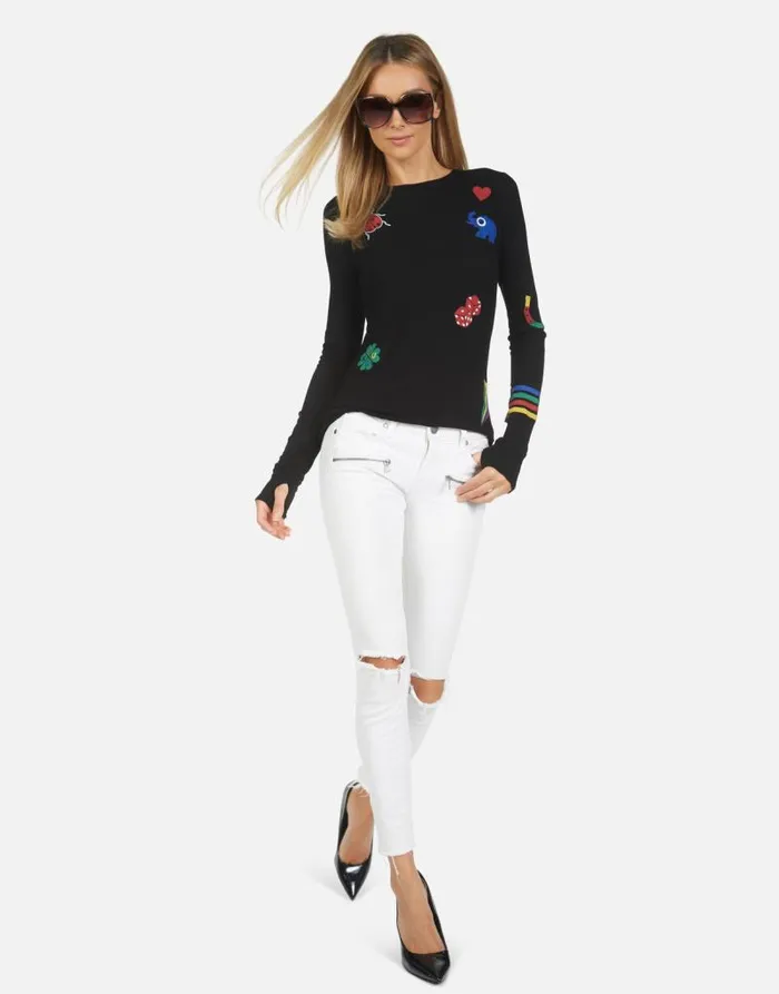 McKinley Lucky Elements Black Women Lauren Moshi Long Sleeve