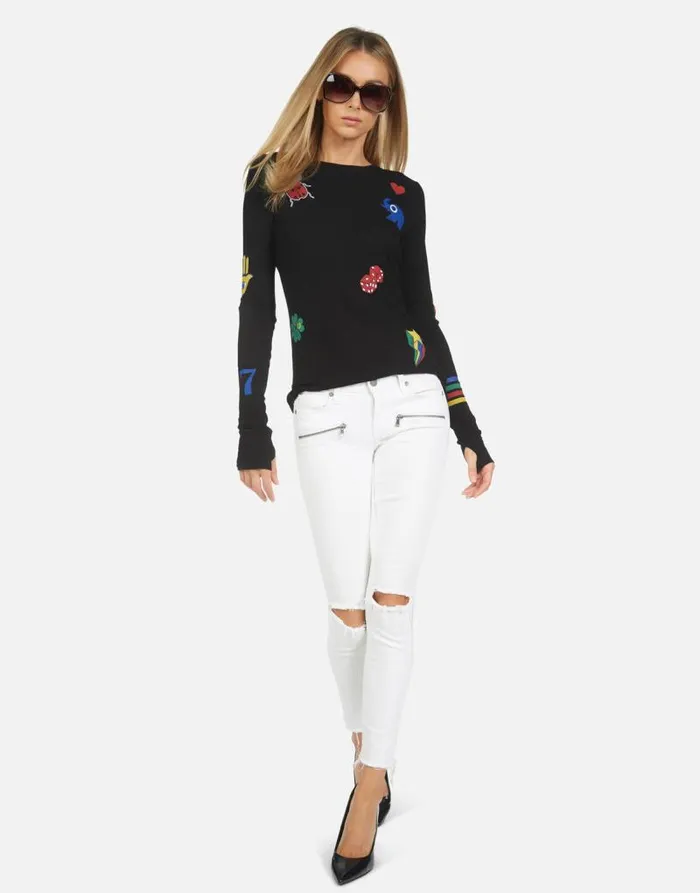 McKinley Lucky Elements Black Women Lauren Moshi Long Sleeve