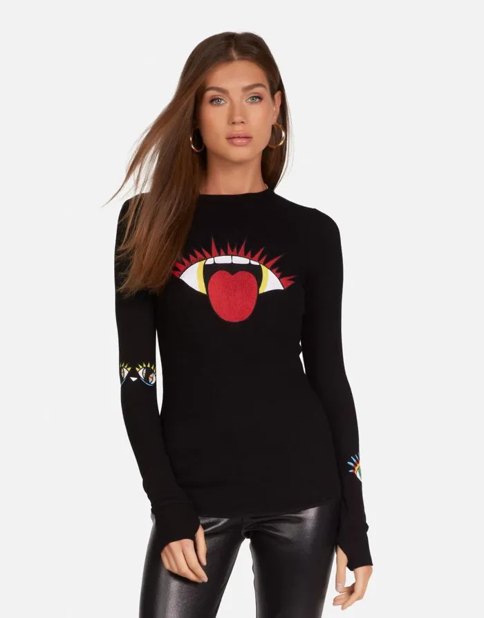 McKinley Rocker Eye Black Women Lauren Moshi Long Sleeve