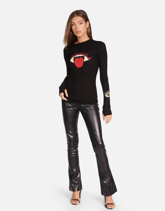 McKinley Rocker Eye Black Women Lauren Moshi Long Sleeve