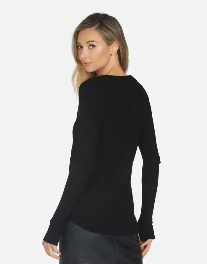 McKinley X Crystal Multi Stars Black Women Lauren Moshi Long Sleeve