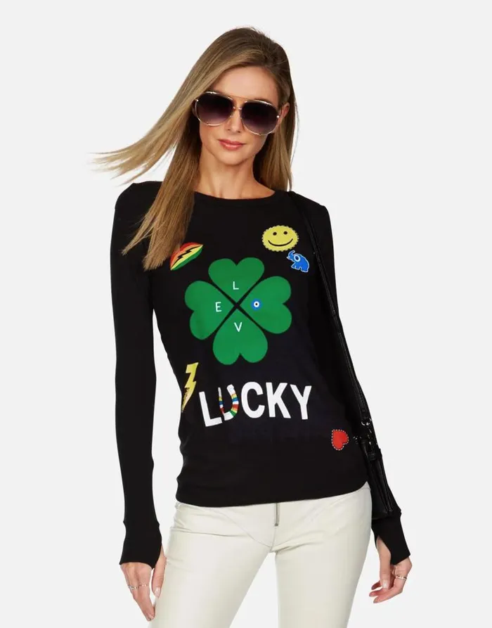 McKinley X Lucky Clover Black Women Lauren Moshi Long Sleeve