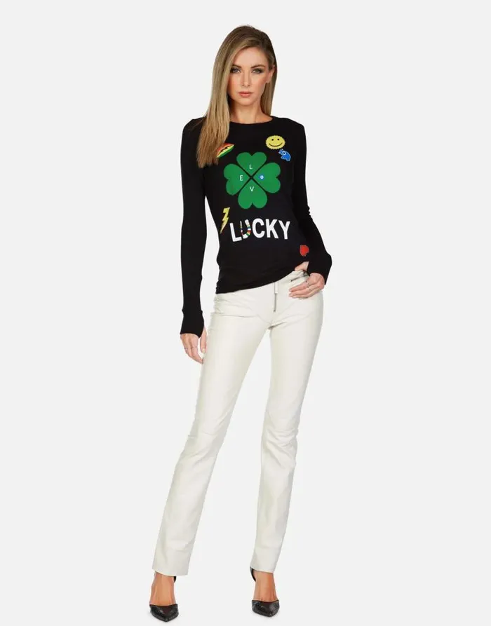 McKinley X Lucky Clover Black Women Lauren Moshi Long Sleeve