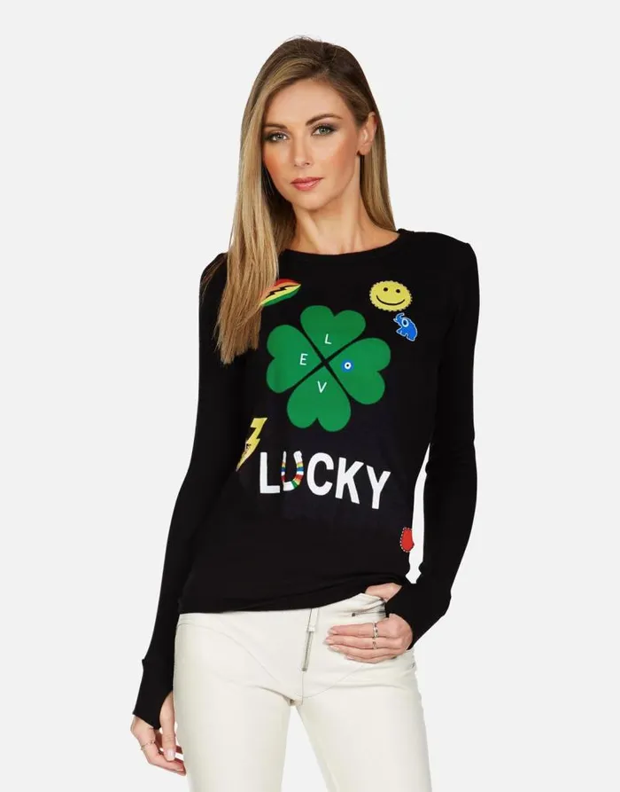 McKinley X Lucky Clover Black Women Lauren Moshi Long Sleeve