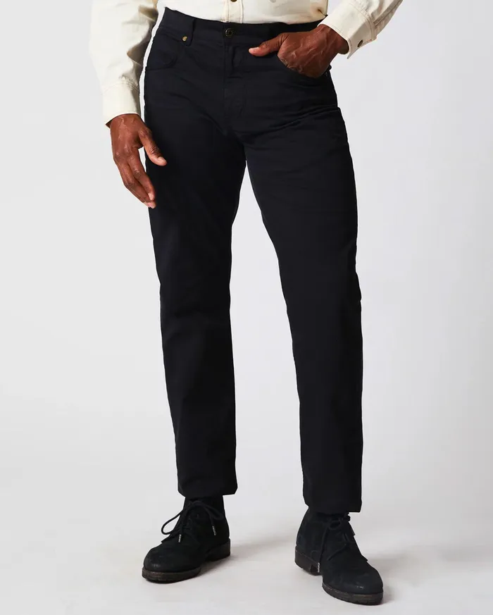 Men 5 Pocket Pant Black Billy Reid Bottoms