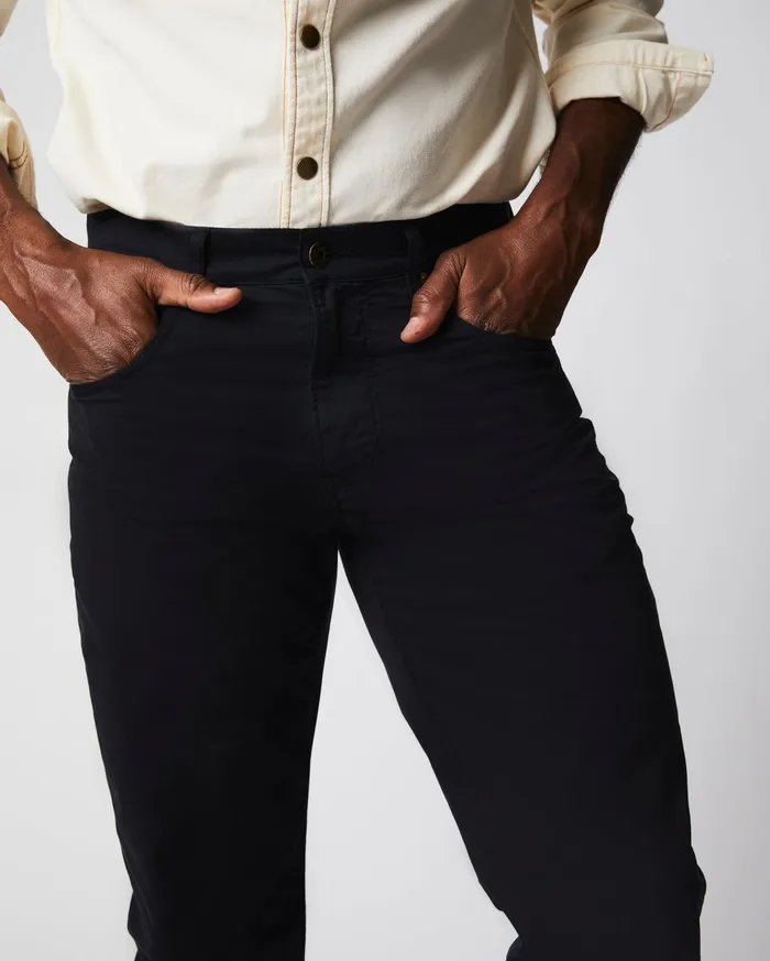 Men 5 Pocket Pant Black Billy Reid Bottoms