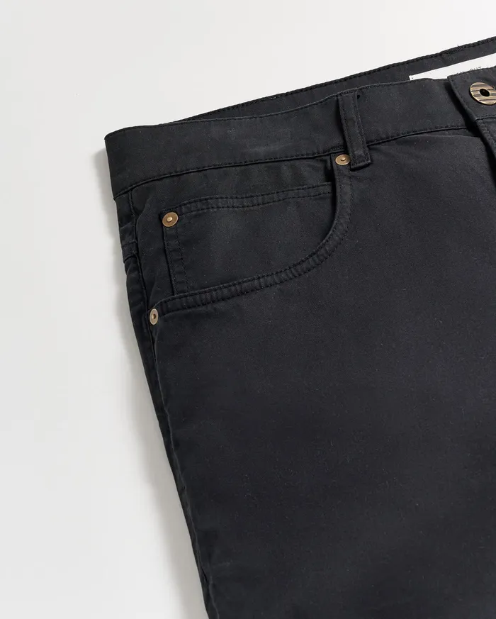 Men 5 Pocket Pant Black Billy Reid Bottoms