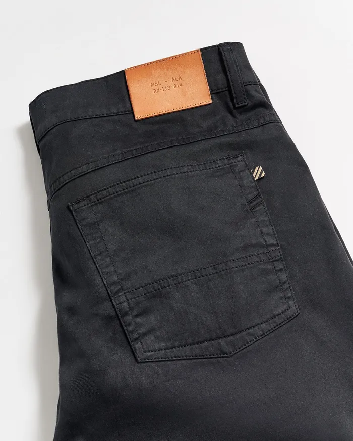Men 5 Pocket Pant Black Billy Reid Bottoms