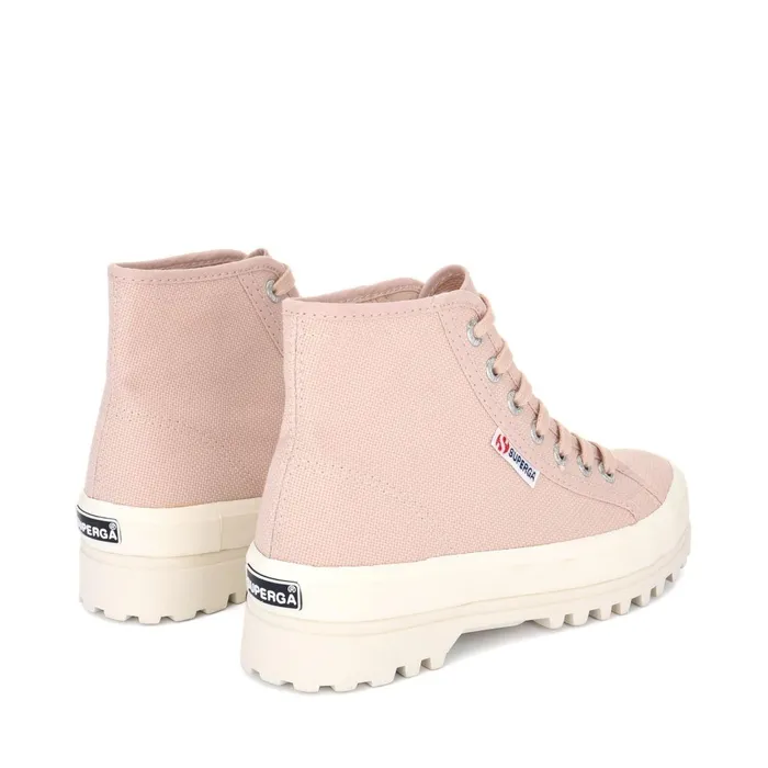 Men Ankle Boots Unisex 2341 ALPINA Laced PINK SKINF AVORIO Superga Ankle Boots