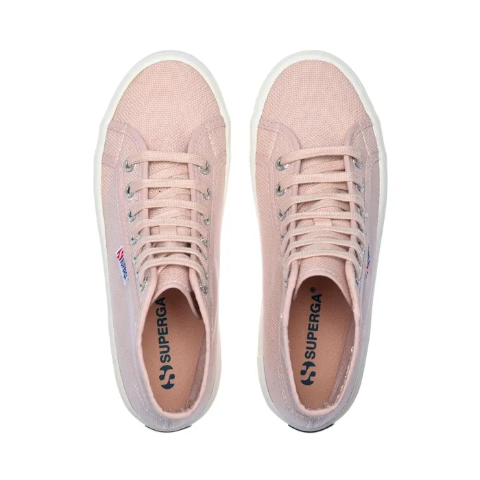 Men Ankle Boots Unisex 2341 ALPINA Laced PINK SKINF AVORIO Superga Ankle Boots