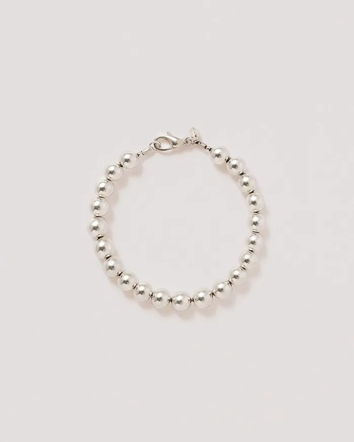 Men Ball Link 18cm Bracelet Silver YMC Jewellery
