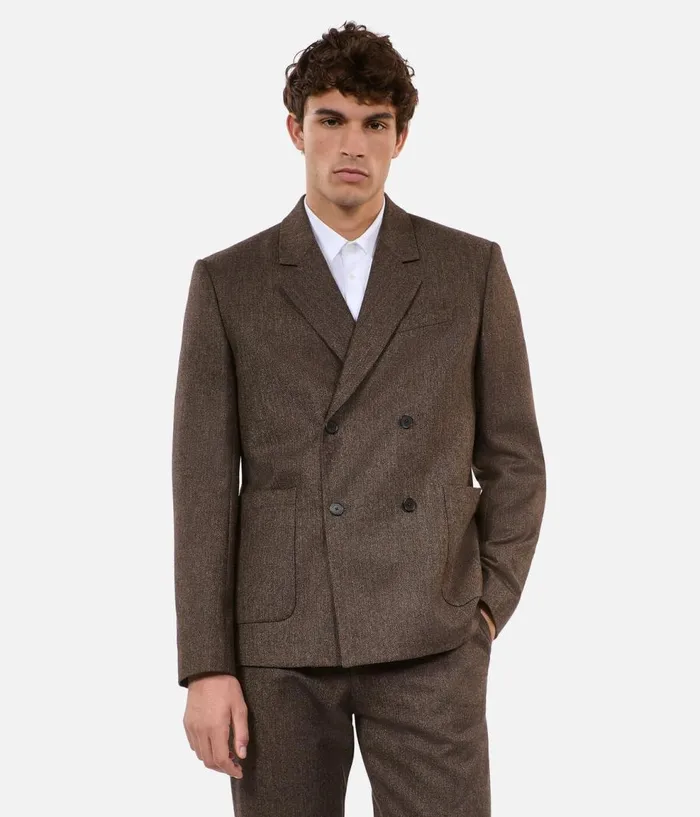 Men Blazers and Suits THE KOOPLES Brown Wool Suit Jacket Men Blazers and Suits THE KOOPLES Brown Wool Suit Jacket