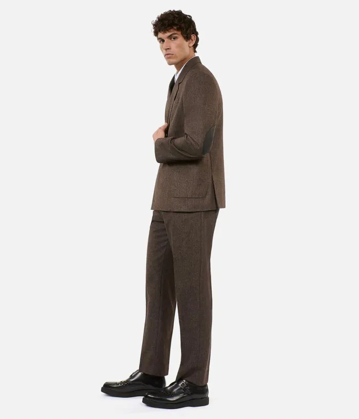 Men Blazers and Suits THE KOOPLES Brown Wool Suit Jacket Men Blazers and Suits THE KOOPLES Brown Wool Suit Jacket