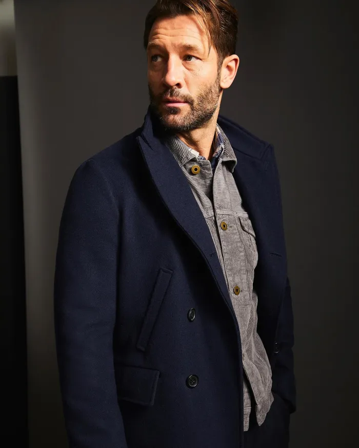 Men Bond Peacoat Navy Billy Reid Jackets and Outerwear