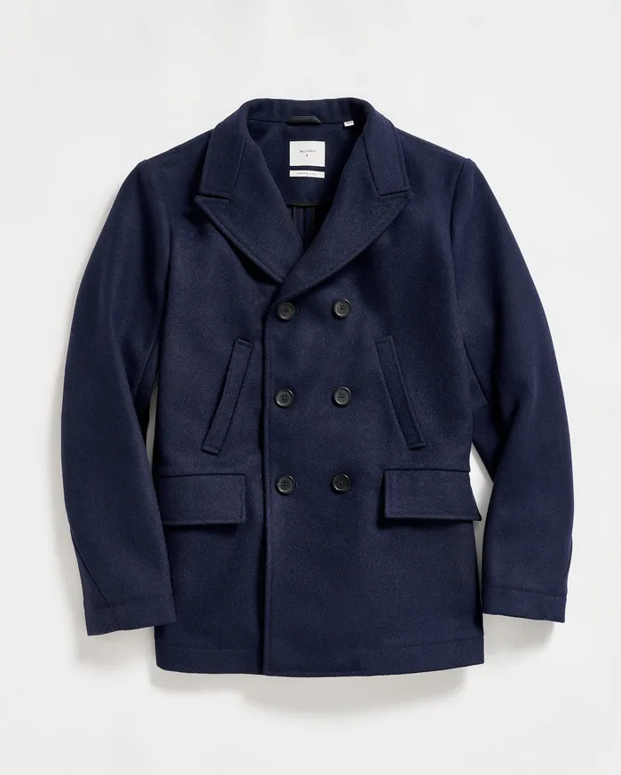 Men Bond Peacoat Navy Billy Reid Jackets and Outerwear