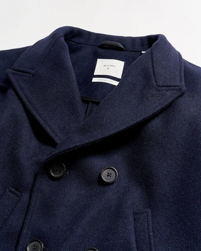 Men Bond Peacoat Navy Billy Reid Jackets and Outerwear
