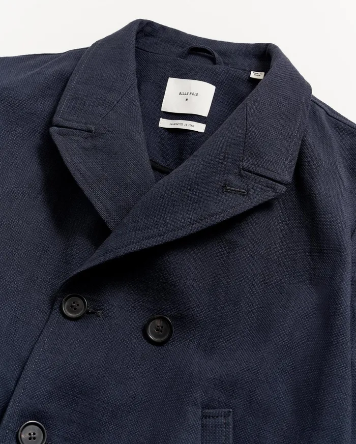 Men Canvas Bond Peacoat Navy Billy Reid Jackets and Outerwear