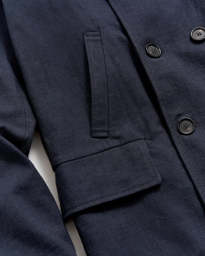 Men Canvas Bond Peacoat Navy Billy Reid Jackets and Outerwear
