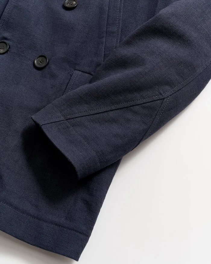 Men Canvas Bond Peacoat Navy Billy Reid Jackets and Outerwear