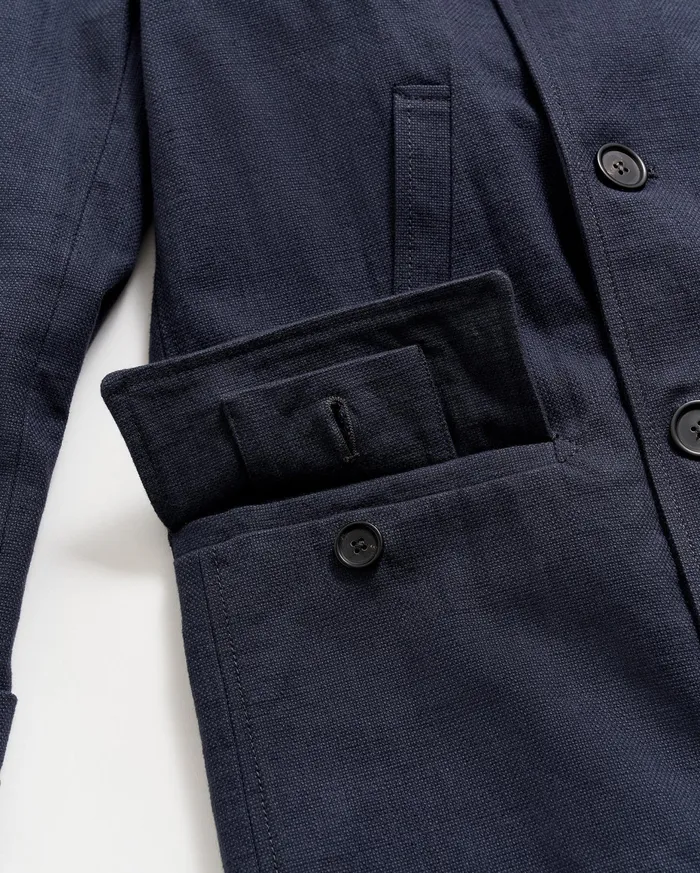 Men Canvas Bond Peacoat Navy Billy Reid Jackets and Outerwear