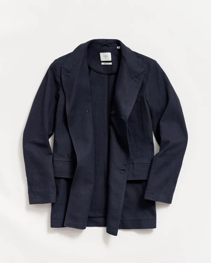 Men Canvas Bond Peacoat Navy Billy Reid Jackets and Outerwear