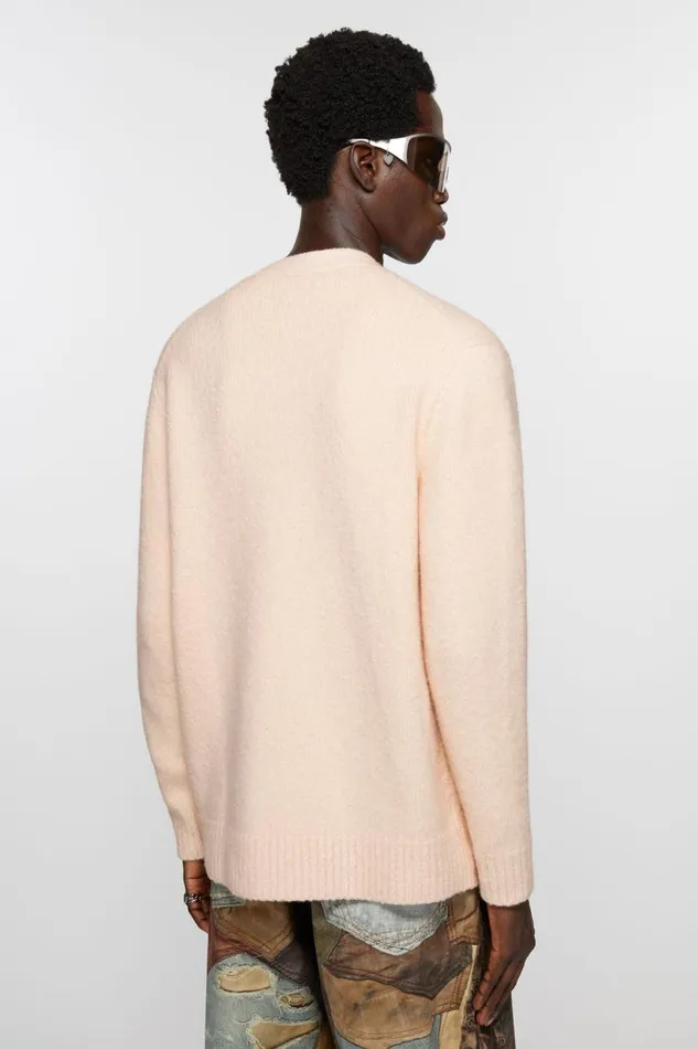 Men Cardigan Wool Blend Light Pink Acne Studios Knitwear