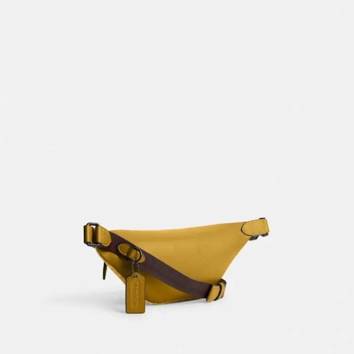 Men Charter Belt Bag 7 In Micro Signature Jacquard Yellowflax Coach Belt Bags Men Charter Belt Bag 7 In Micro Signature Jacquard Yellowflax Coach Belt Bags