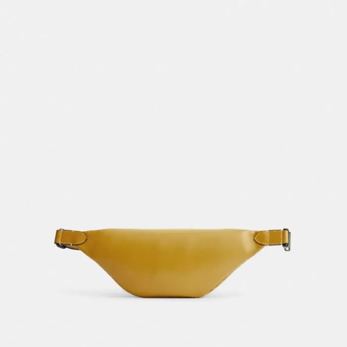 Men Charter Belt Bag 7 In Micro Signature Jacquard Yellowflax Coach Belt Bags Men Charter Belt Bag 7 In Micro Signature Jacquard Yellowflax Coach Belt Bags