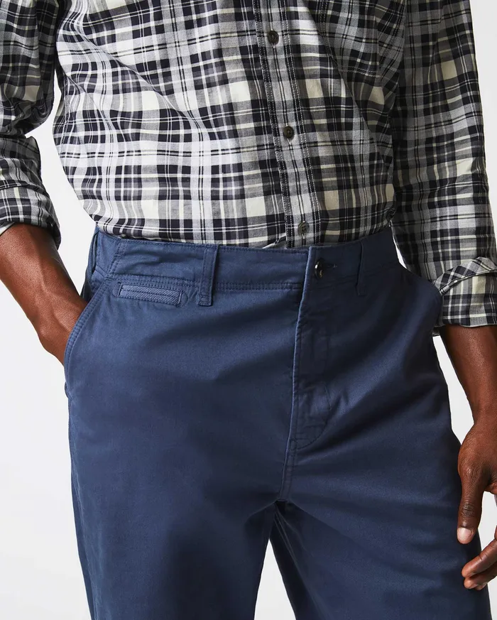 Men Chino Pant Carbon Blue Billy Reid Bottoms