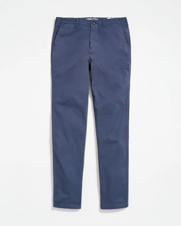 Men Chino Pant Carbon Blue Billy Reid Bottoms