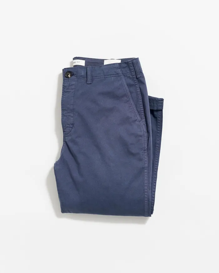 Men Chino Pant Carbon Blue Billy Reid Bottoms