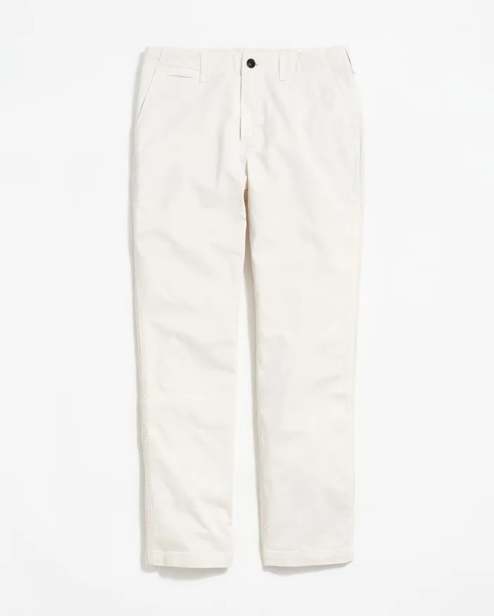 Men Chino Pant Eggshell Billy Reid Bottoms