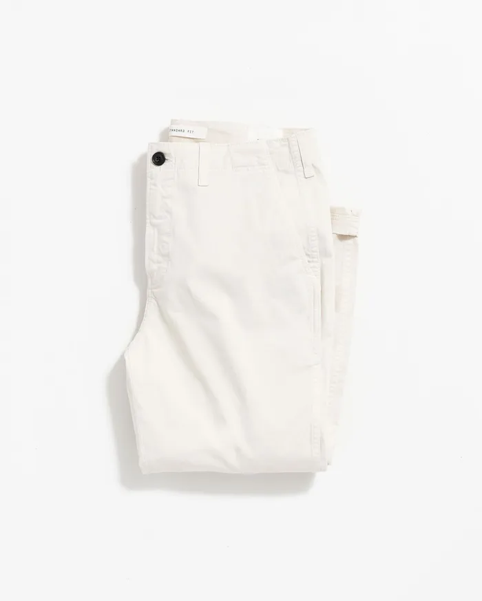 Men Chino Pant Eggshell Billy Reid Bottoms