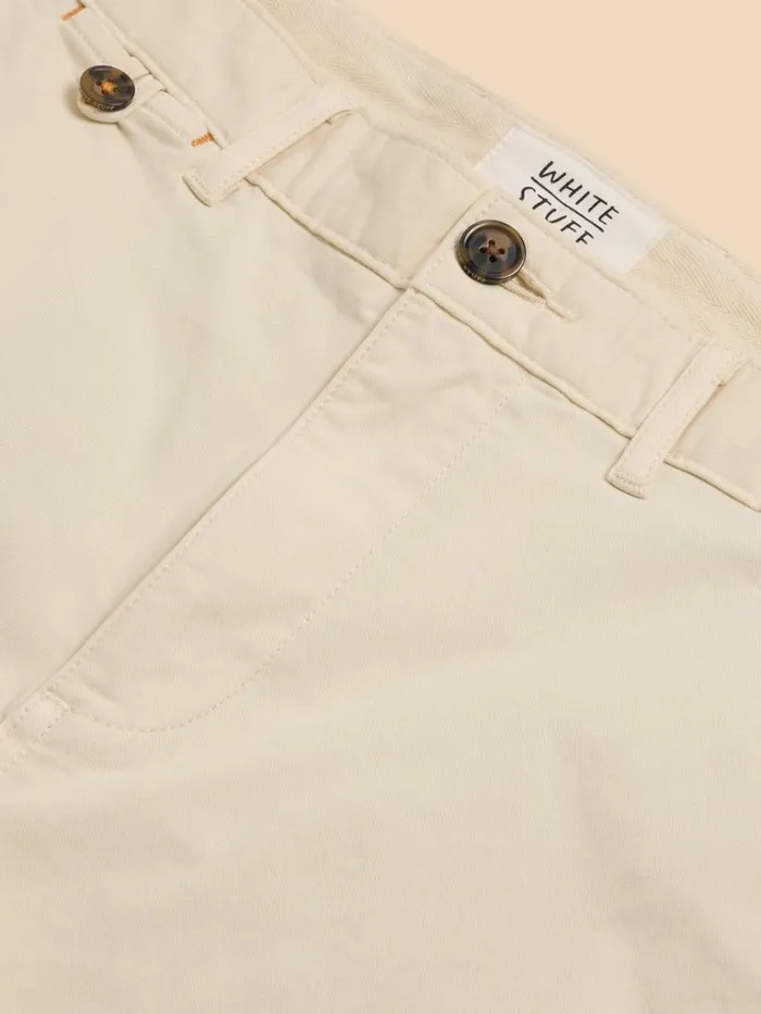 Men CHINOS White Stuff Sutton Organic Chino Short Natural White Men CHINOS White Stuff Sutton Organic Chino Short Natural White