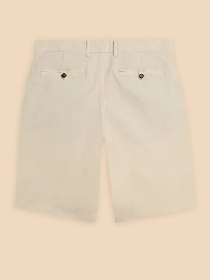 Men CHINOS White Stuff Sutton Organic Chino Short Natural White Men CHINOS White Stuff Sutton Organic Chino Short Natural White