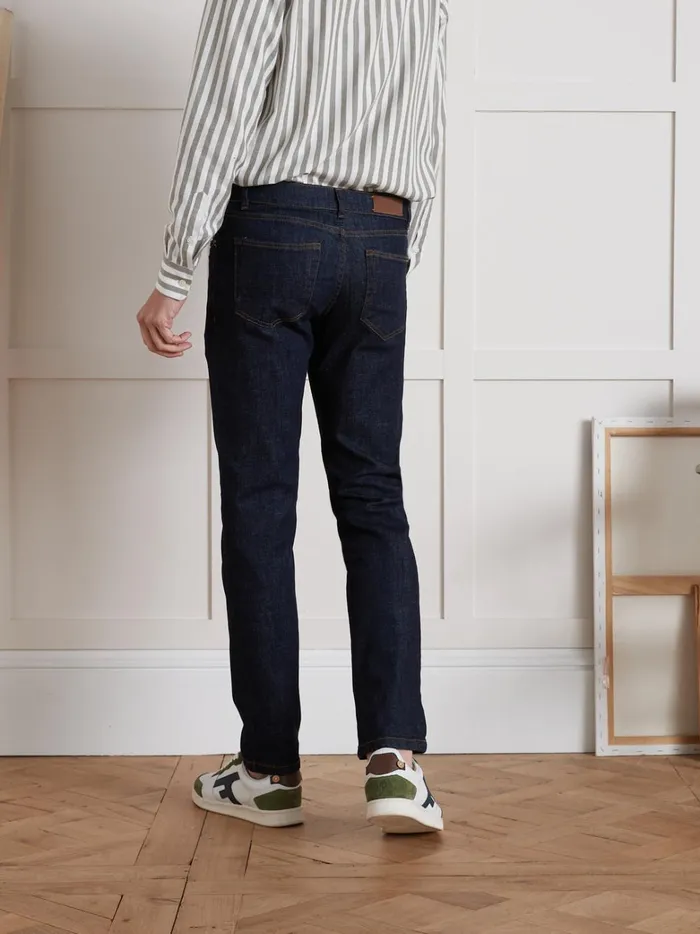 Men Clothing Cyrillus Regular Organic Cotton Jeans With An EcoFriendly Wash Denim Brut