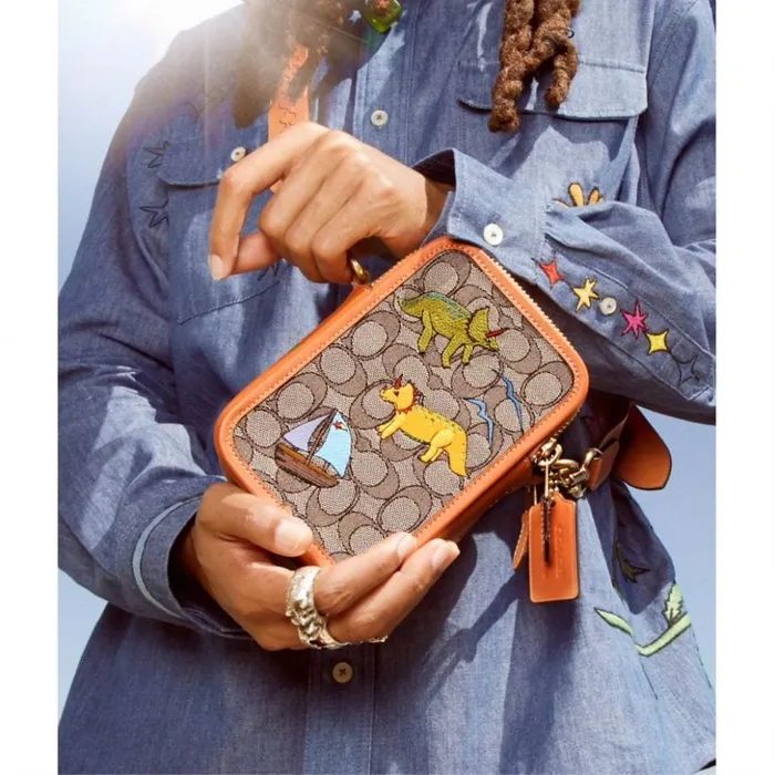 Men Coach X Observed By Us Rogue Crossbody 12 In Signature Jacquard Oakfaded Orange Coach Messenger and Crossbody Men Coach X Observed By Us Rogue Crossbody 12 In Signature Jacquard Oakfaded Orange Coach Messenger and Crossbody