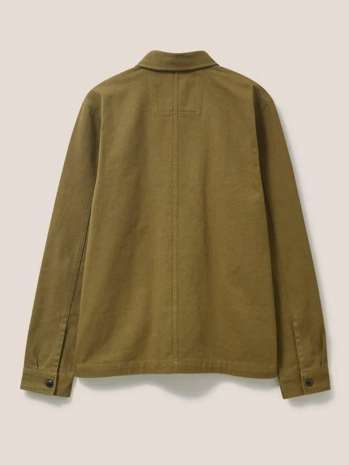 Men COATS and JACKETS White Stuff Fabien Chore Jacket Deep Green