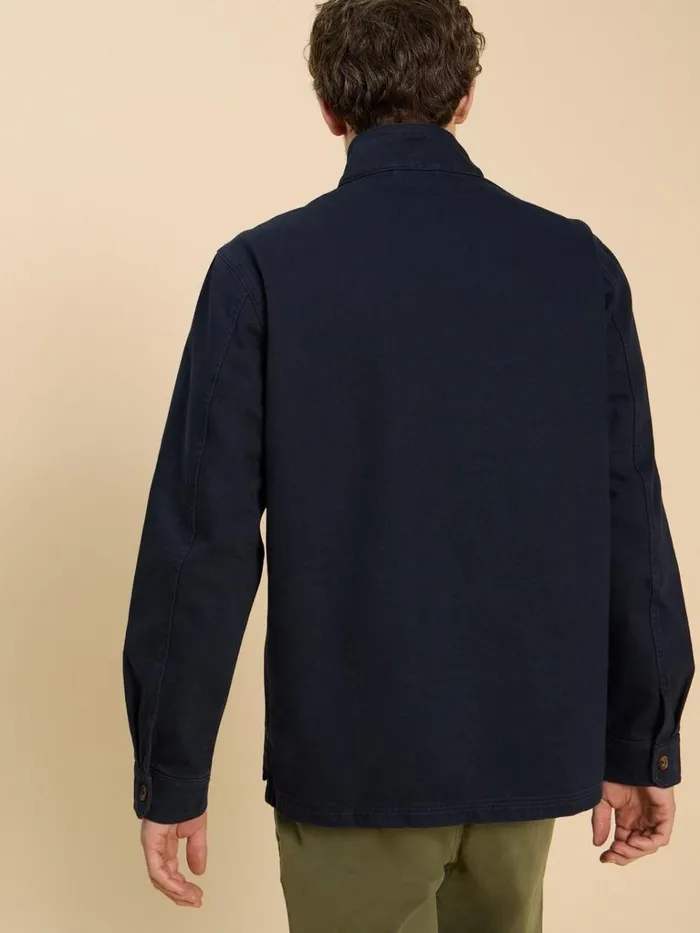 Men COATS and JACKETS White Stuff McCarthy Funnel Neck Dark Navy