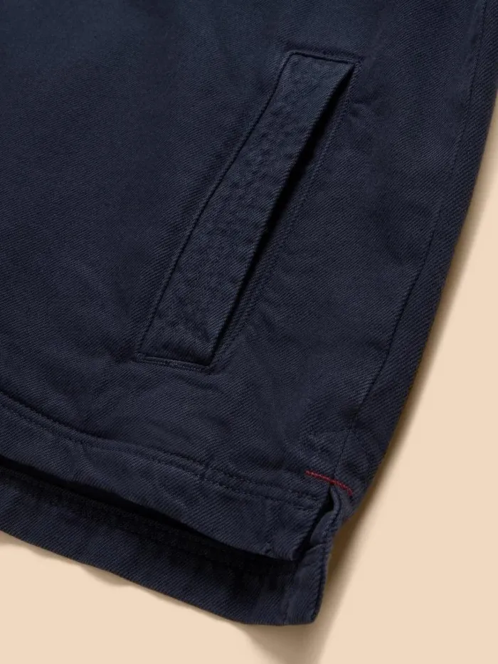 Men COATS and JACKETS White Stuff McCarthy Funnel Neck Dark Navy