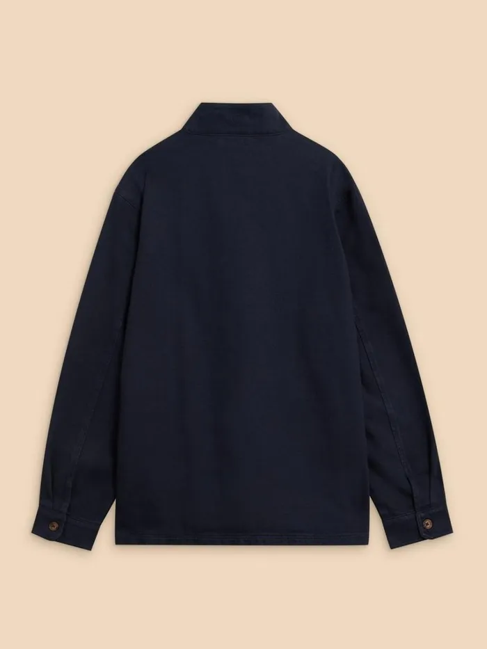 Men COATS and JACKETS White Stuff McCarthy Funnel Neck Dark Navy