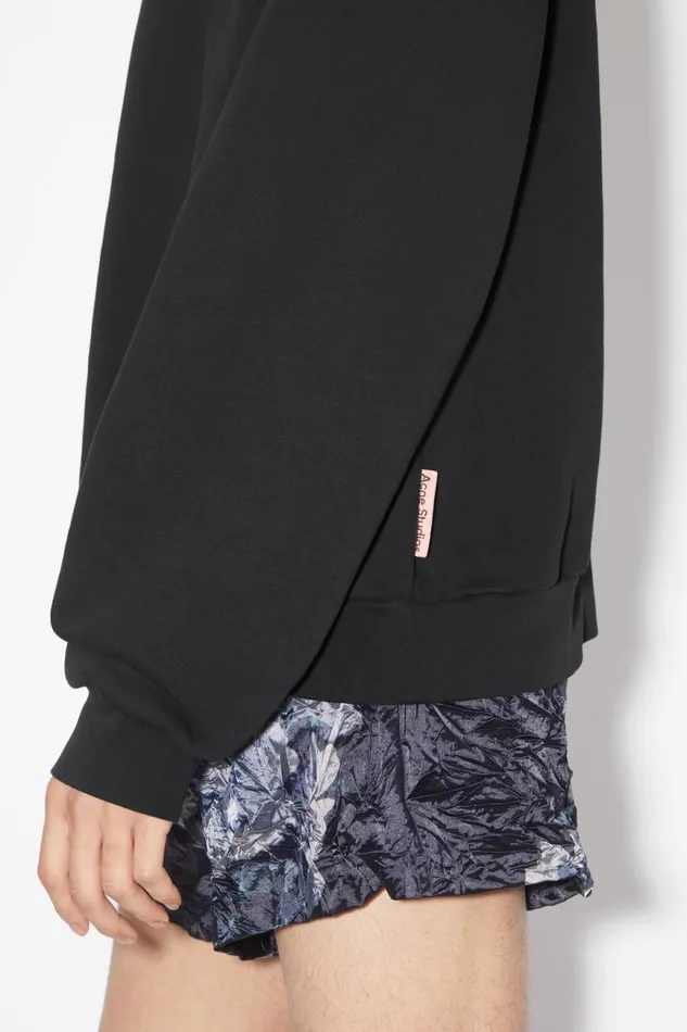 Men Crew Neck Sweater Black Acne Studios Sweatshirts
