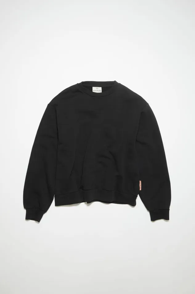 Men Crew Neck Sweater Black Acne Studios Sweatshirts