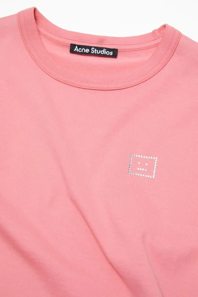 Men Crew Neck Tshirt 8211 Fitted Fit Tango Pink Acne Studios Tshirts