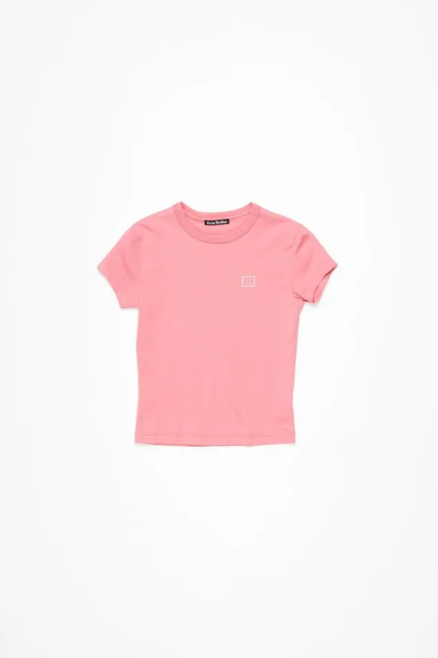 Men Crew Neck Tshirt 8211 Fitted Fit Tango Pink Acne Studios Tshirts
