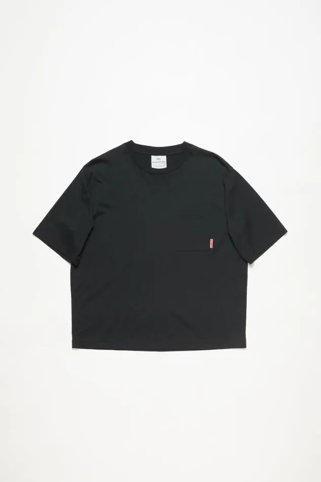 Men Crew Neck Tshirt 8211 Relaxed Fit Black Acne Studios Tshirts