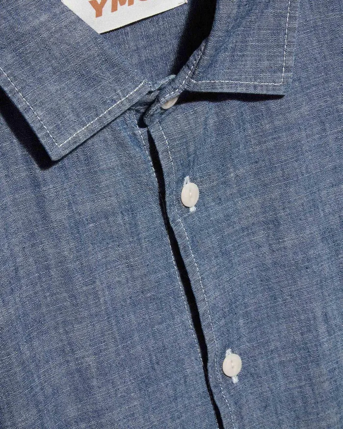 Men Earth Curtis Shirt Light Indigo YMC Shirts