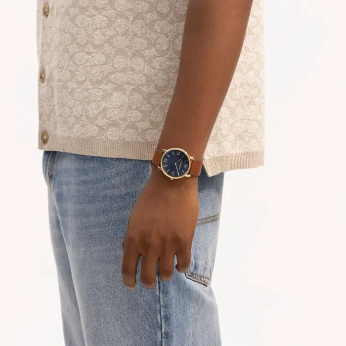 Men Elliot Watch 41 Mm Saddlenavy Coach Watches