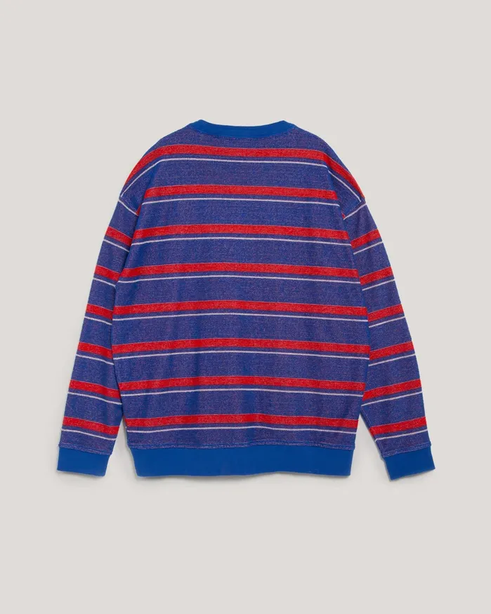 Men Frat Boy Sweatshirt Blue Multi YMC Tops and TShirts