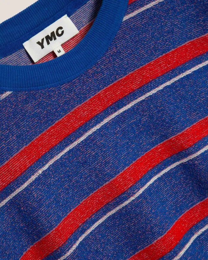 Men Frat Boy Sweatshirt Blue Multi YMC Tops and TShirts